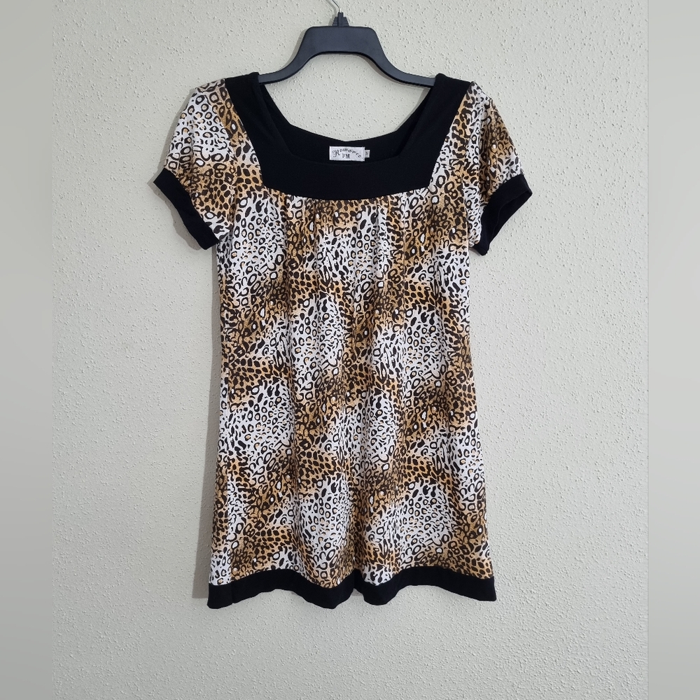 Romance FM Women's Dress Leopard Print Mini. Size S.